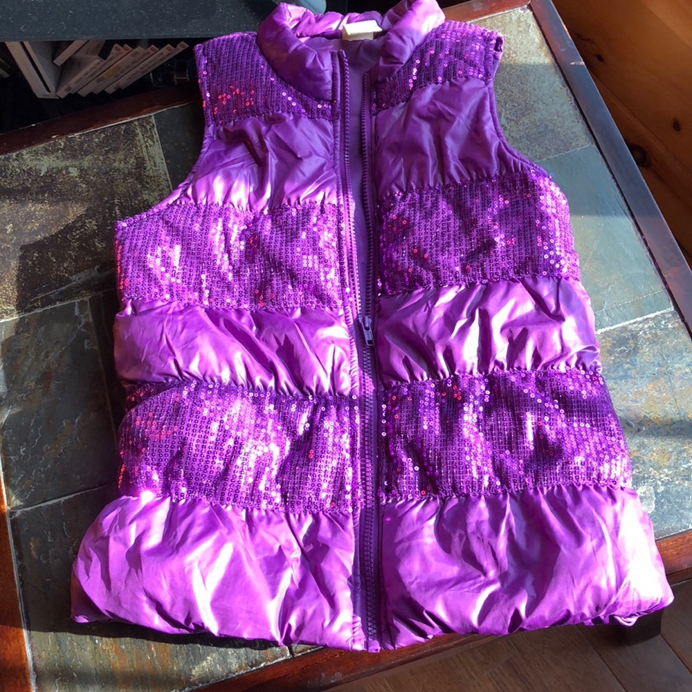 Girls sequined vest